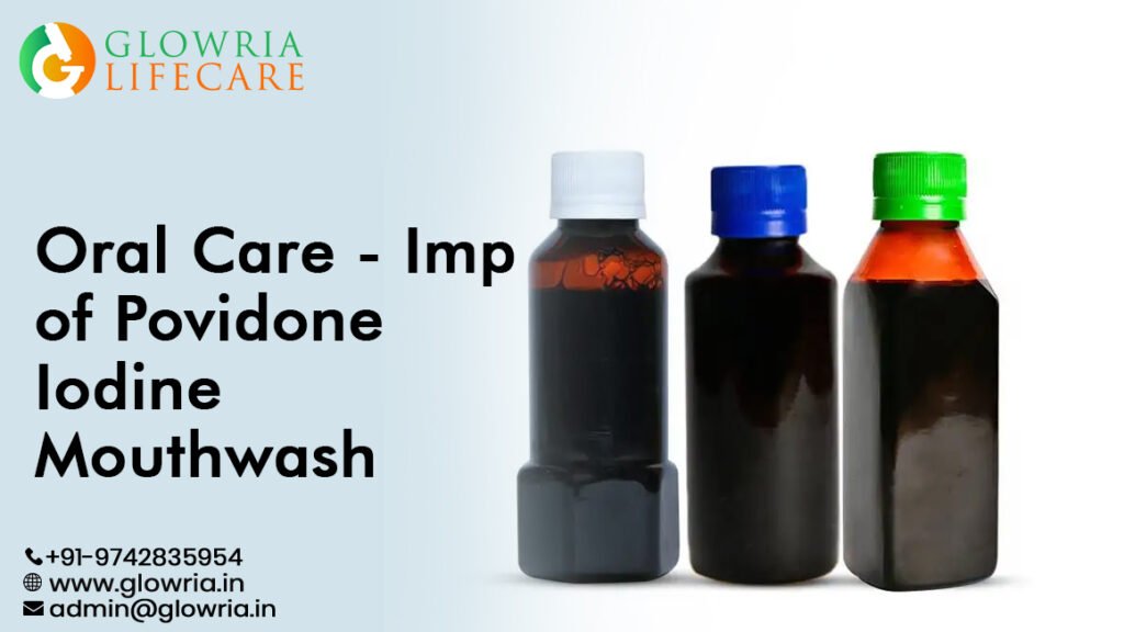 Povidone iodine mouthwash